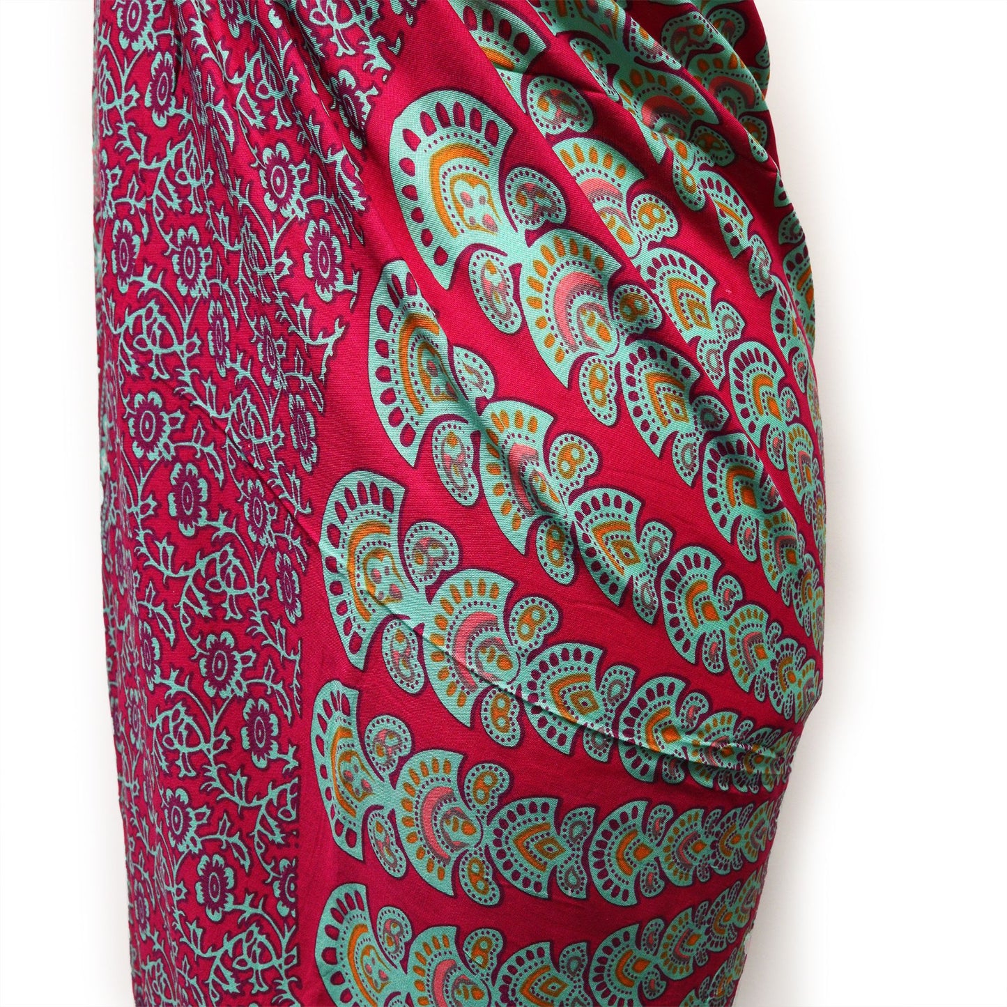 Pareos de Mandela en verde azulado y morado