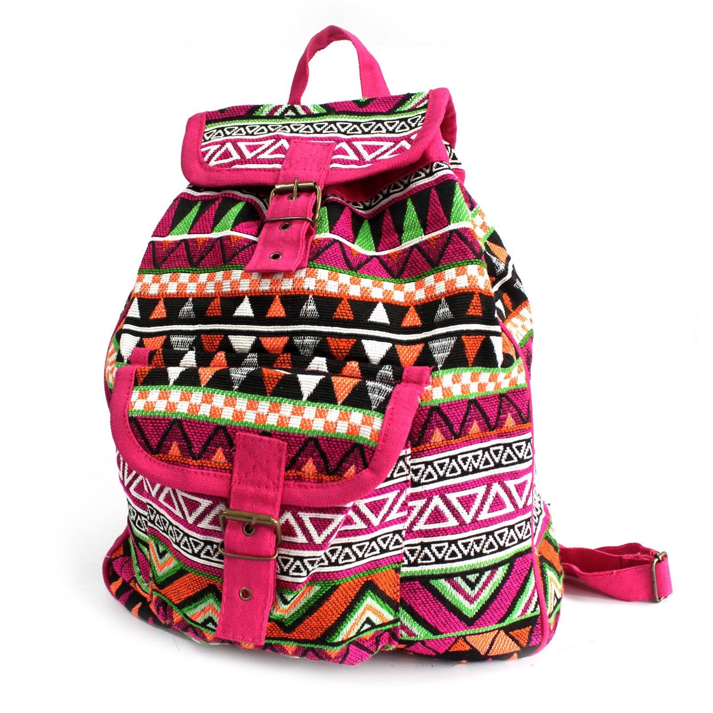 |  Mochila Rosada - Tejido Jacquard