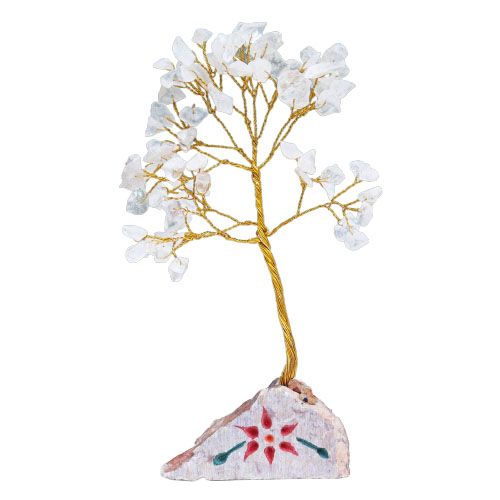 Árbol Decorativo de Cuarzo Cristal “80 Piedras”
