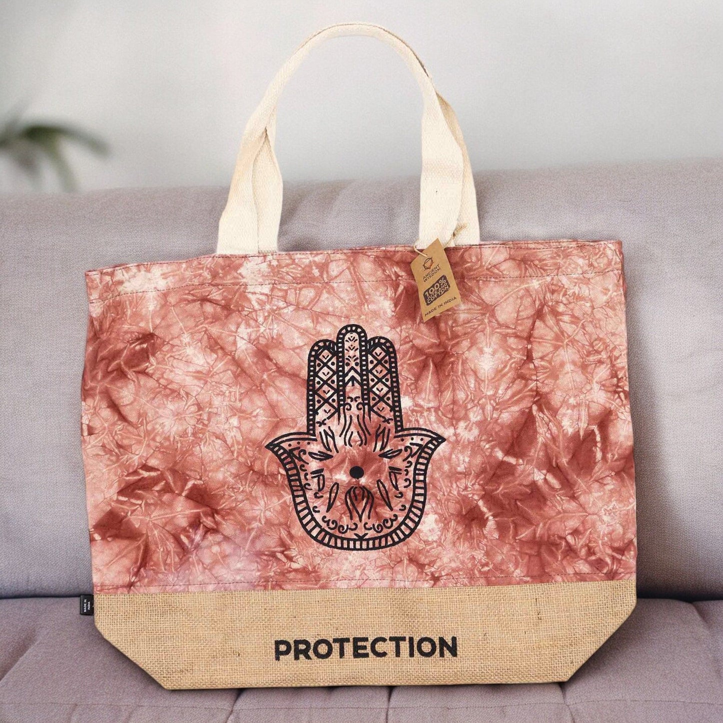 Bolsa All Natural - Terracota  - Hamsa - Protección