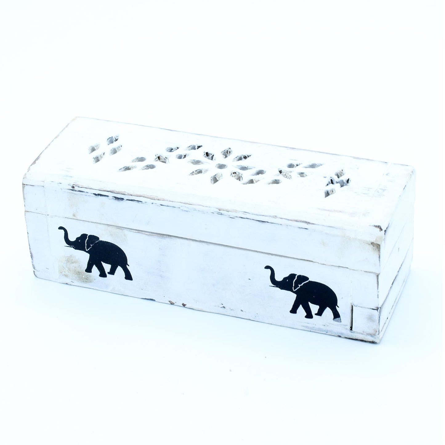 | Porta Incienso Acabado en Blanco - Caja de Conos para el humo de 15 cm