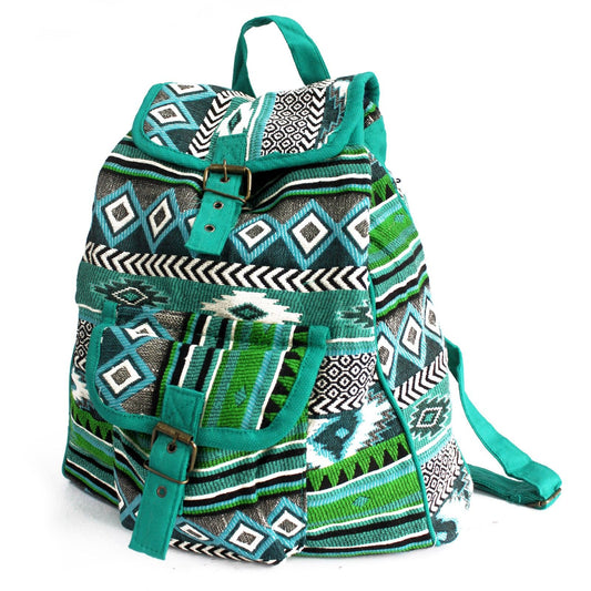 | Mochila Teal - Tejido Jacquard